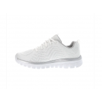 7s SKECHERS 12615-WSL Gracefoul Get-Connected wmn's shoe - white/silver